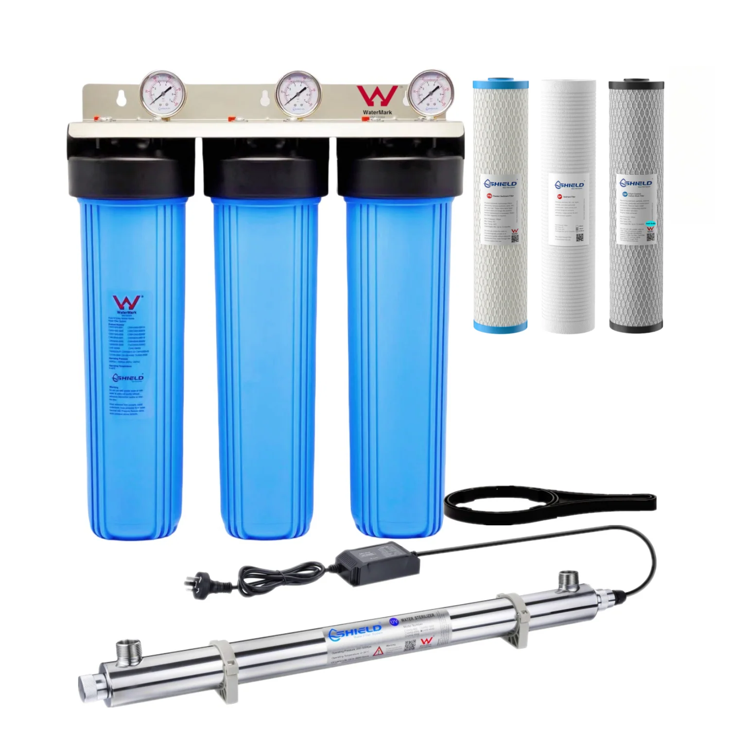 20” x 4.5” Rain Tank Whole House Water Filter System UV Sterilizer | WaterMark Certified | Australian Standard - Image 8